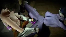 I can't believe Widowmaker and Tracer play with dildos in Overwatch parody!