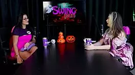 Raphaela Savanah in Sheer Red Halloween Fetish