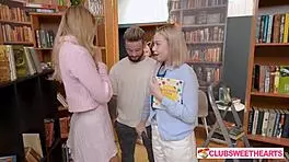 Library of Lust Part 2 with Tight Teen Pussy
