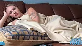 i'm the hot stepsis angel young 18+ faking sick to fuck away the fever with my stepbro, feeling his huge cock and big natural tits