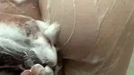 Eighteen year old stepsister with perfect ass gets anal from stepbrother's huge cock in her tight virgin hole, begging for creampie