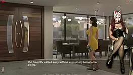 ms denvers plays a sexy porn game as a gamergirl