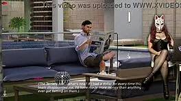 ms denvers plays a sexy porn game as a gamergirl