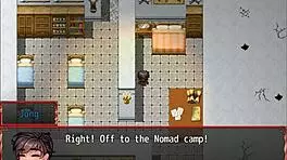 In a hentai game, petite princess faces giant cock in episode 22.