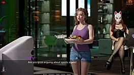 ms denvers plays a sexy porn game as a gamergirl