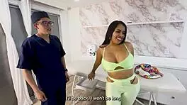 Colombian milf La Lucero fucked hard by young doctor’s huge dick. Eats her big tits raw.