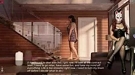 ms denvers plays a sexy porn game as a gamergirl