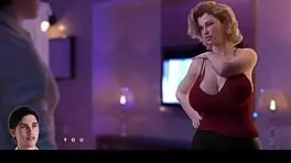 Hey, massaging my hot stepmom! This 3D hentai interracial scene is wild! 🔥