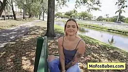 Petite Blondie Teen 18+ Seduced Near The Lake By Muscular Bald Dude - Joey White Jmac