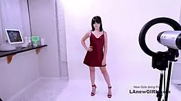 shy brunette teen pounded hard in casting interview