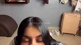 I fucked the cute Colombian student doggystyle in the motel after class, came inside, and she got angry.