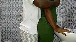 African Teen Seduced by Boss's Rough Grip