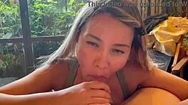 Aleksandra works tongue magic on your cock 😏