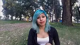 sexy girl chats casually