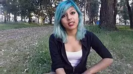 sexy girl chats casually