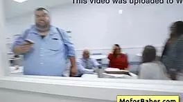 i'm sasha pearl, horny big tit office slut sucking parker ambrose's fat dick at work