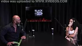 morena shows hairy pussy and ass after raw interview