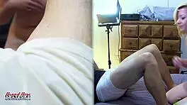 Blonde Cutie Keyton Joins Amateur Group Activity