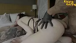 Oh Yes, Amateur Hotwife's First Threesome with Two Massive Black Cocks!