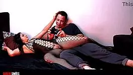 Brunette Latina In Sexy Lingerie Fucks Well-Endowed Boyfriend With Big Dick