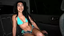 Man, this hitchhiking slut just thanked my fat cock with a wild ride and facial!