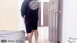 security guard sneaks a rough doggystyle with nurse in hospital halls