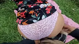 Wow, picnic with my sexy best friend in a dress ends with my cock in her tight pussy! Real homemade vid 😍
