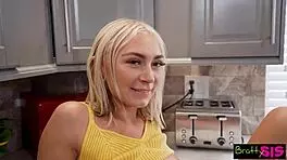 Bratty stepsis Chloe Temple tells her stepbro to stop staring at her feet, leading to a wild assfucking session.