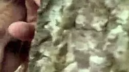 Caught in forest begging for dick