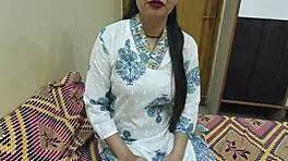 Stepmom ready for dirty talk and wild chudai with stepson!