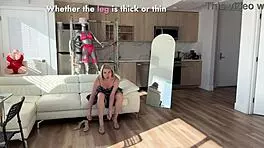 SugarNadya tries on new party outfit, flaunting petite tits and heels