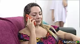 The stepdaughter reveals two taboo secrets with her father-in-law and uncle, blonde big tits shining. 😈