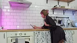 Anal Vibe Play in Kitchen with Stunning Skye Young 18+. Her Natural Tits Steal the Show!