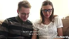 nerdy teen ananta shakti gets fucked hard 😏