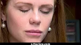 Teen shoplifter Ella Hughes gets fucked by officer after getting caught