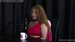 black duquesa swings with tifany rocha in sheer red, lesbian bdsm compilation featuring bisexual glamour and teen 18+ beauties 😈🔥