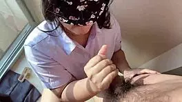 POV Thai girl giving an intense blowjob in uncensored amateur action.