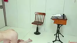 degraded bdsm pig slave eats her dom’s ass in bondage session