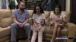 dr tampa checks my neighbor aria nicole in first gyno exam 😏