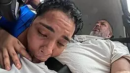 meduzza, that naughty chick from salvador job, hopped in my ride... almost got pounded in the butt, man!