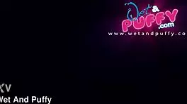 Claudia Macc reaches climax with black dildo in mirror close-up.