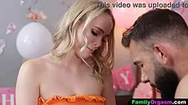 Rubdown fuckery after work with family