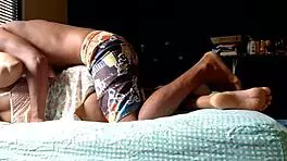 I bent over my horny young step-cousin and fucked her doggystyle until I creampied her tight ass!