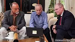 old gangbang crew frannkie tags team with hardcore blonde banging