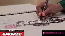 Petite hottie in college, her crush licks her clit to intense orgasm, yet she masturbates alone.