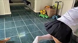 stepdad, your cock hurts my tight pussy, please don't go too deep