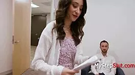 cozying up to step dad for a job in his company 😊