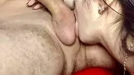 i wanted a massage, and debora prado knows how to handle my cock and balls until she spits cum on her tits - full on red