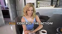 POV - Petite 18+ Nanny Candee Licious Craves Your Cock for Foot Fetish Fun