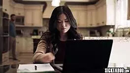 jealous asian teen lulu chu craves wild sex, gets pounded after solo play with slimthick vic.